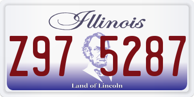 IL license plate Z975287