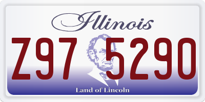 IL license plate Z975290