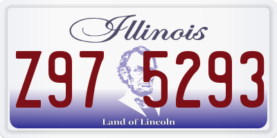IL license plate Z975293