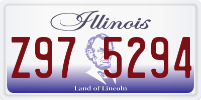IL license plate Z975294
