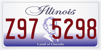 IL license plate Z975298