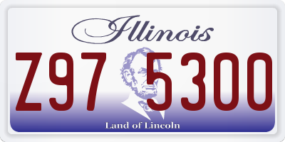 IL license plate Z975300