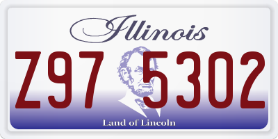 IL license plate Z975302