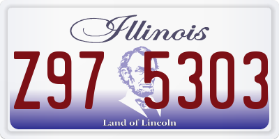 IL license plate Z975303