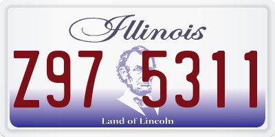 IL license plate Z975311