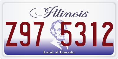 IL license plate Z975312