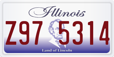 IL license plate Z975314