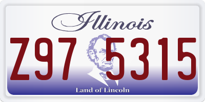 IL license plate Z975315