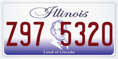 IL license plate Z975320