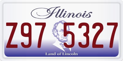 IL license plate Z975327