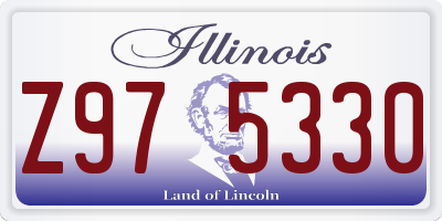 IL license plate Z975330