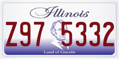 IL license plate Z975332