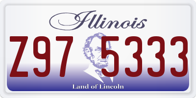 IL license plate Z975333