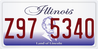 IL license plate Z975340