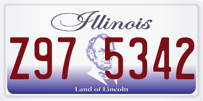 IL license plate Z975342