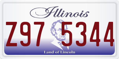 IL license plate Z975344