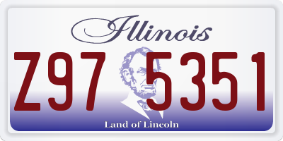IL license plate Z975351