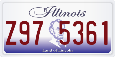 IL license plate Z975361