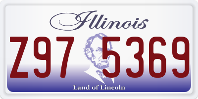 IL license plate Z975369