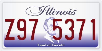 IL license plate Z975371