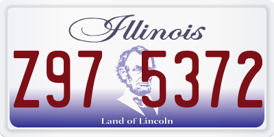IL license plate Z975372