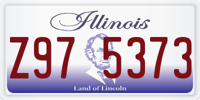 IL license plate Z975373