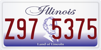 IL license plate Z975375