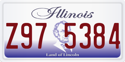 IL license plate Z975384