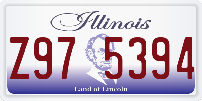 IL license plate Z975394