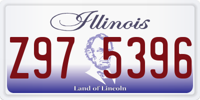 IL license plate Z975396