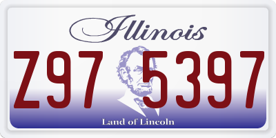IL license plate Z975397
