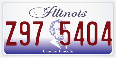 IL license plate Z975404