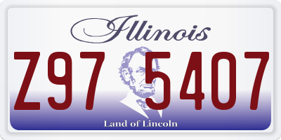 IL license plate Z975407