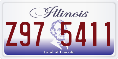 IL license plate Z975411