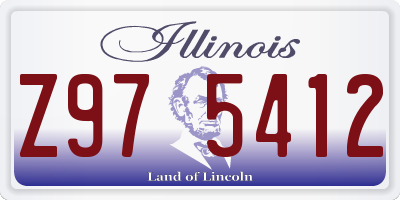 IL license plate Z975412