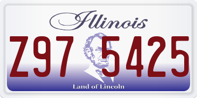 IL license plate Z975425
