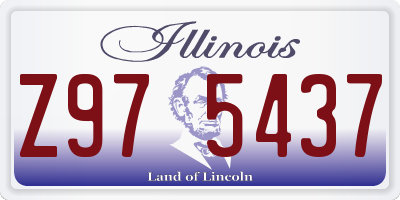 IL license plate Z975437