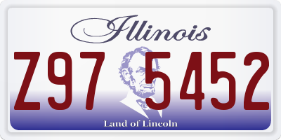 IL license plate Z975452