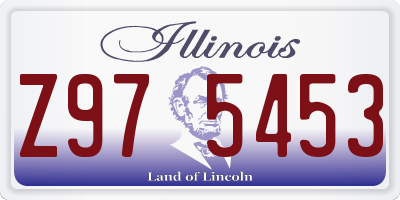 IL license plate Z975453