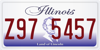 IL license plate Z975457