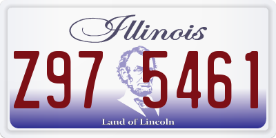 IL license plate Z975461