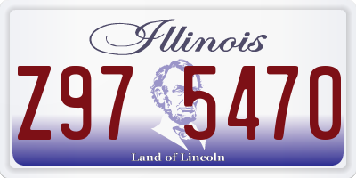 IL license plate Z975470