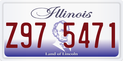 IL license plate Z975471