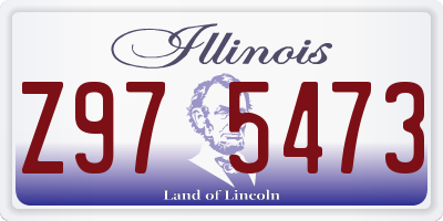 IL license plate Z975473