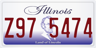 IL license plate Z975474