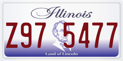 IL license plate Z975477