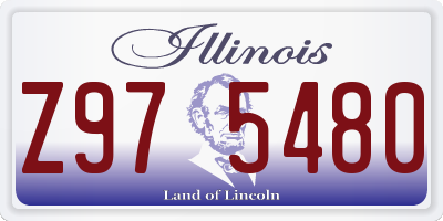 IL license plate Z975480