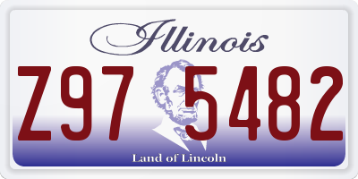 IL license plate Z975482