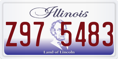 IL license plate Z975483