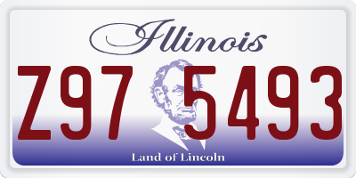 IL license plate Z975493